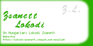 zsanett lokodi business card